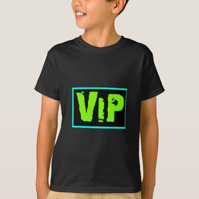 vip neon green music dance party fun clubs exclusi T-Shirt (Front)
