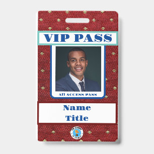 VIP PASS Badge ID Badge