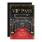 VIP Pass Hollywood Red Carpet Birthday Invitation