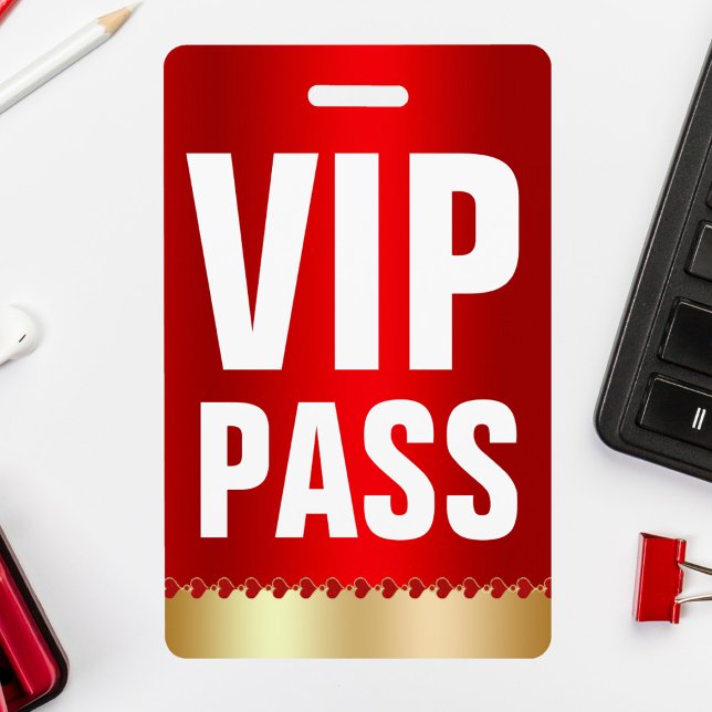 VIP PASS ID Card | Special Guest ID Badge (Creator Uploaded)