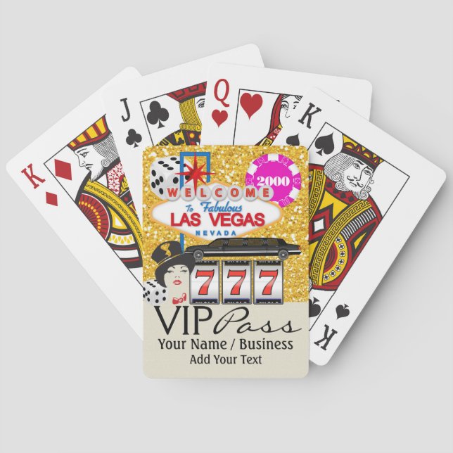 VIP PASS - Vegas - Playing Cards (Back)