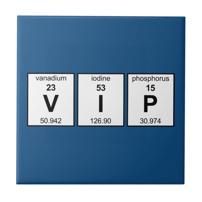 VIP Periodic Table Tile (Front)