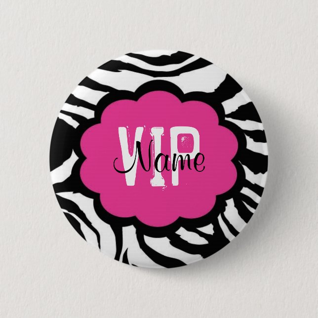 VIP Personalised Birthday Button (Front)