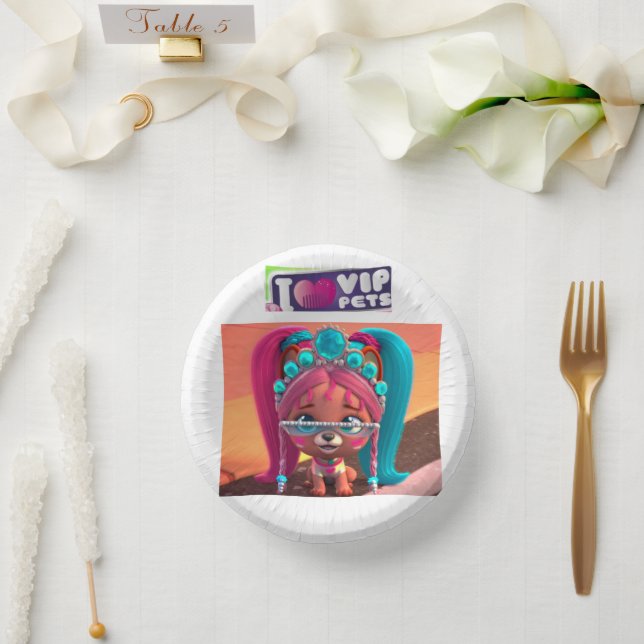Vip pets paper plate bowl (Wedding)