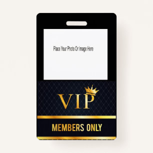 VIP Photo ID Badge
