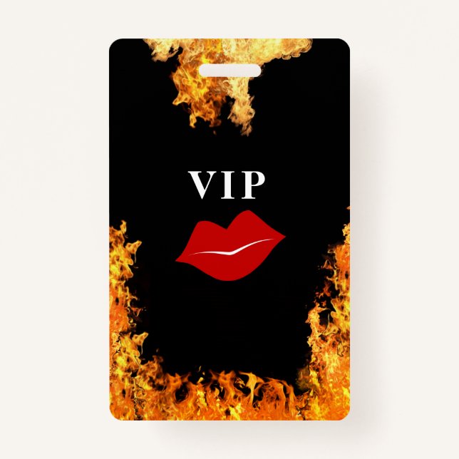 VIP  Plastic Badge ID Badge (Front)