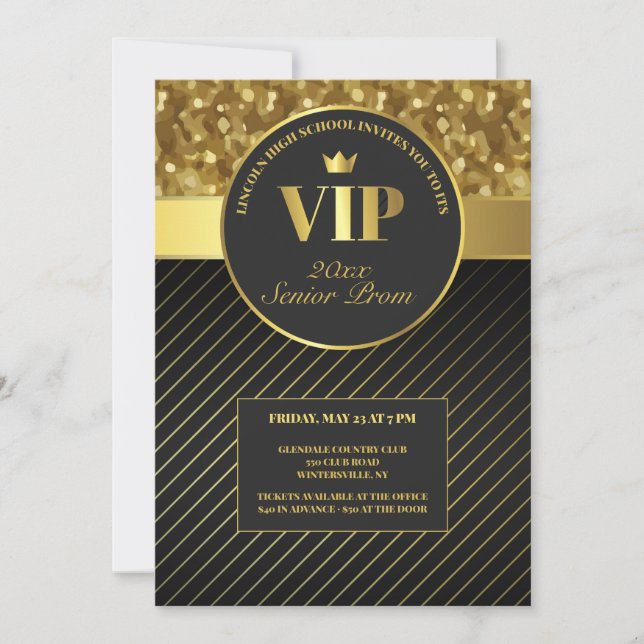 VIP Prom Invitation (Front)