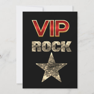 VIP Rock Star Birthday Card