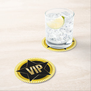 VIP ROUND PAPER COASTER