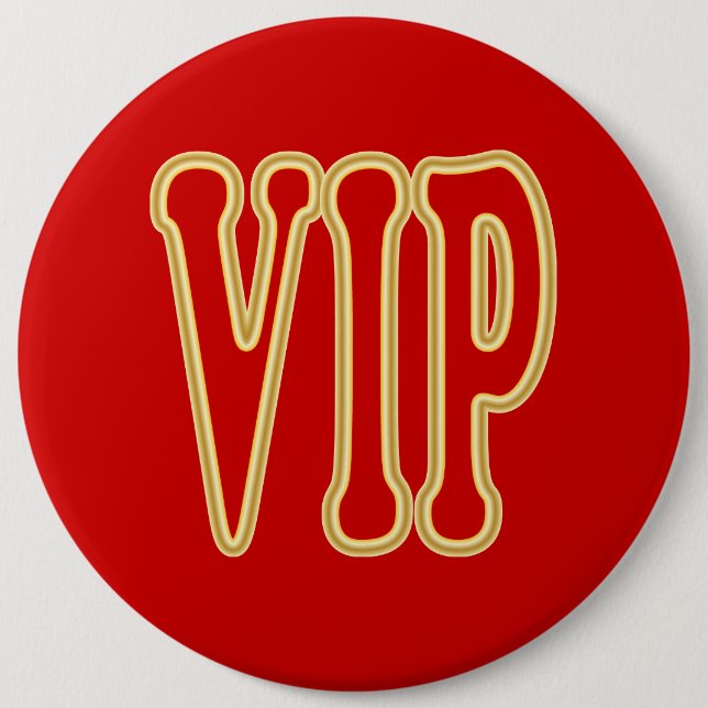VIP SIGN 6 CM ROUND BADGE (Front)