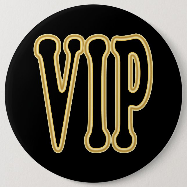 VIP SIGN 6 CM ROUND BADGE (Front)