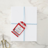 VIP SKI LIFT TICKET Escort Seating Card Red