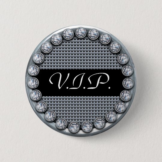 VIP template button with silver and diamonds