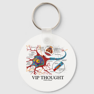 VIP Thought (Neuron / Synapse Humour) Key Ring