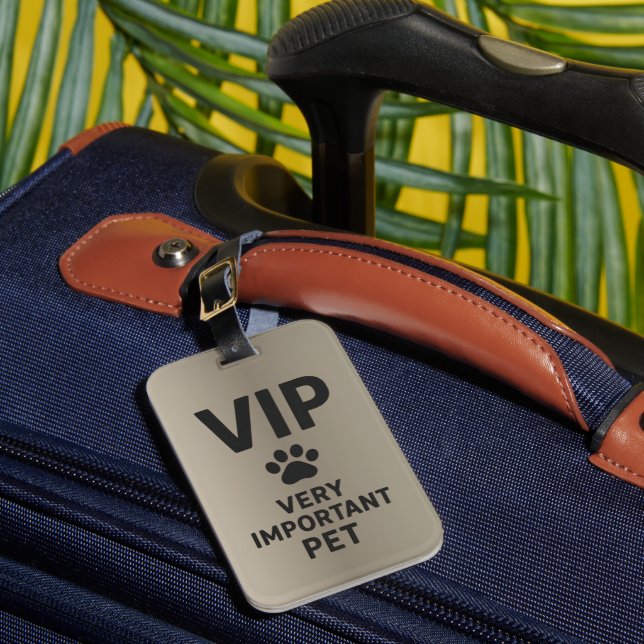 VIP: Very Important Pet Luggage Tag (Front Insitu 1)