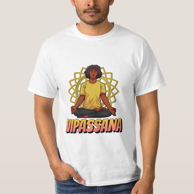 Vipassana Meditation Spiritual Anicca Be Liberated T-Shirt (Front)