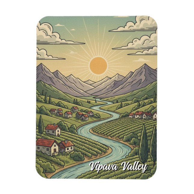  Vipava Valley, Slovenia Magnet (Vertical)