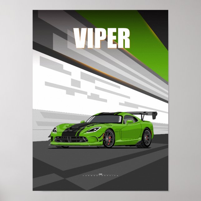 Viper ACR American Supercar Poster (Front)