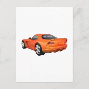 Viper Hard-Top Muscle Car: Orange Finish Postcard