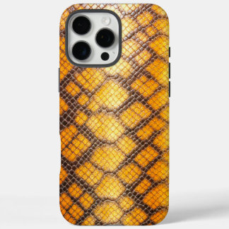 Viper Skin: Bold Orange and Black iPhone 16 Pro Max Case