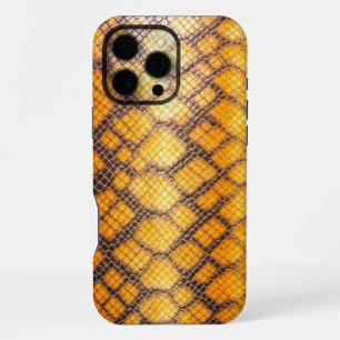 Viper Skin: Bold Orange and Black iPhone 16 Pro Max Case