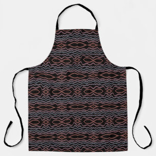 Viper Snake Skin Drawing Pattern Soft Pastel Color Apron