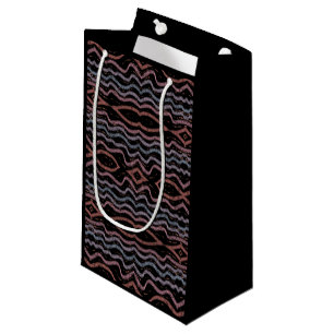 Viper Snake Skin Drawing Pattern Soft Pastel Color Small Gift Bag