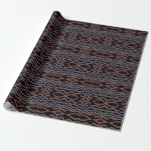 Viper Snake Skin Drawing Pattern Soft Pastel Color Wrapping Paper