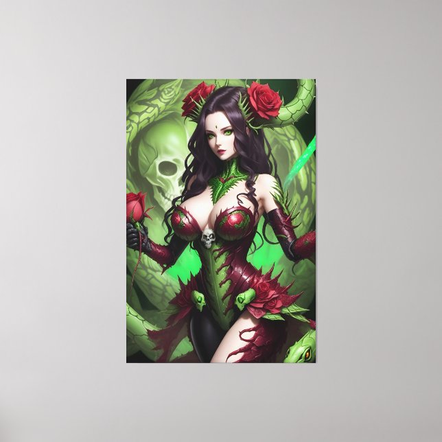 Vipera - Snake Warrior 021 Canvas Print (Front)