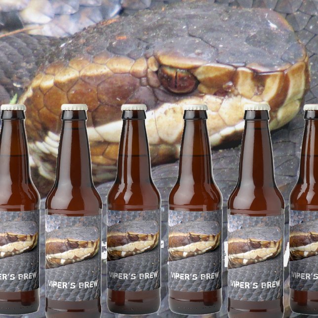Viper's Brew - Cottonmouth Snake Beer Label (Creator Uploaded)