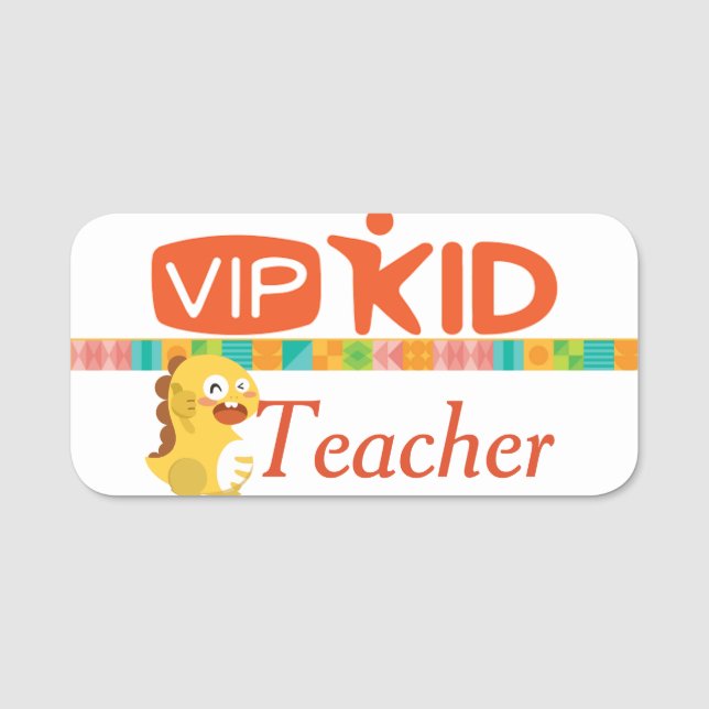 VIPKid Teacher Pin Name Tag (Front)