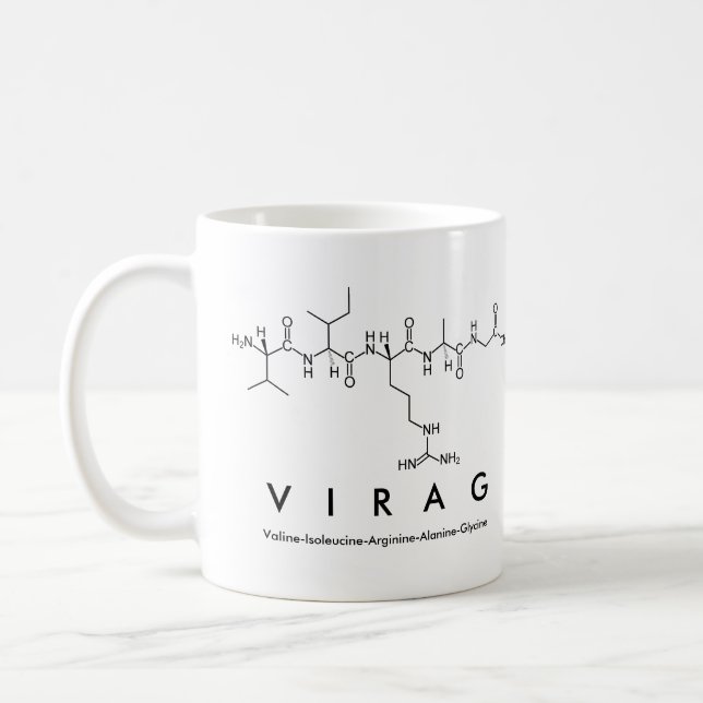 Virag peptide name mug (Left)