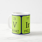 Virág periodic table name mug (Front Left)