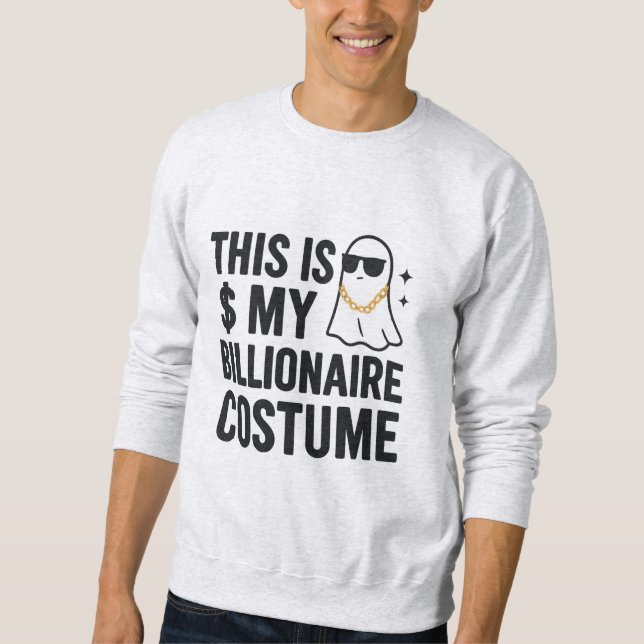 Viral 2025 Billionaire Ghost Halloween Sweatshirt (Front)