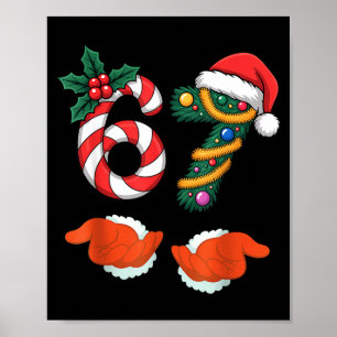 Viral 67 Candy Canes Christmas Tree With Hand Holi Poster