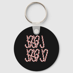 Viral 67 Candy Canes Tally Marks Xmas Holiday Teac Key Ring