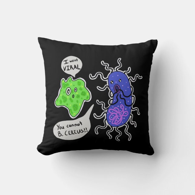 Viral Microbes Cushion (Front)