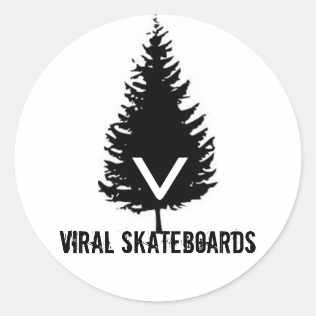 ViralLogoSticker Classic Round Sticker (Front)