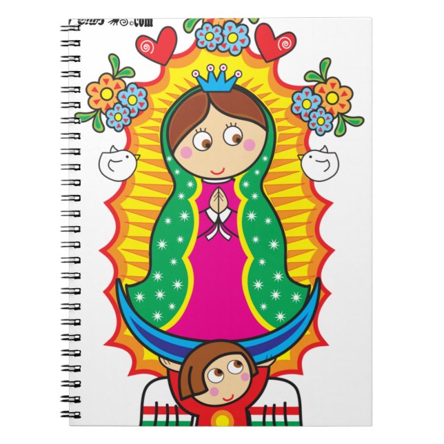 VIRGEN DE GUADALUPE CARICATURA 01 CUSTOMIZABLE PRO NOTEBOOK (Front)