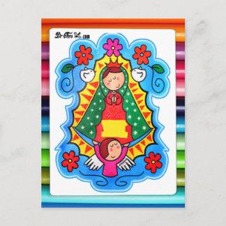 VIRGEN DE GUADALUPE CARICATURA 02 CUSTOMIZABLE PRO POSTCARD