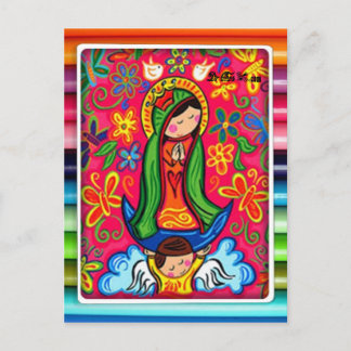 VIRGEN DE GUADALUPE CARICATURA 03 CUSTOMIZABLE PRO POSTCARD