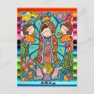 VIRGEN DE GUADALUPE CARICATURA 06 CUSTOMIZABLE PRO POSTCARD