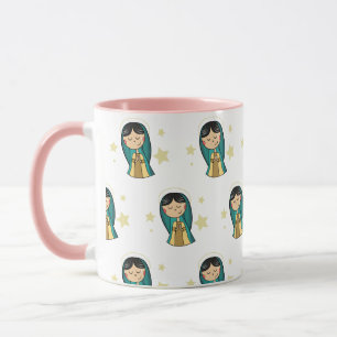 Virgen de Guadalupe Cartoon Coffee Mug