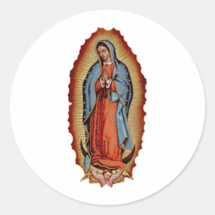 VIRGEN DE GUADALUPE COLECTION CLASSIC ROUND STICKER