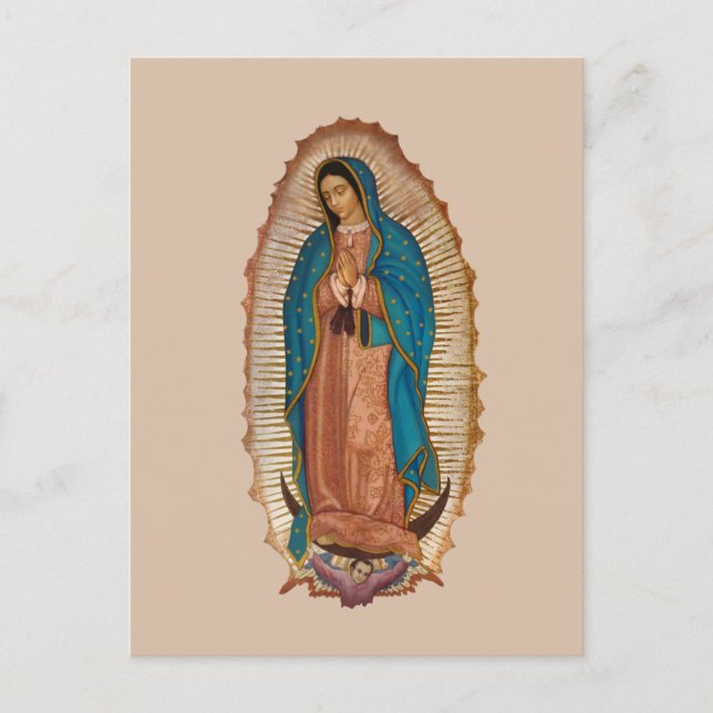 Virgen de Guadalupe Holiday Postcard (Front)