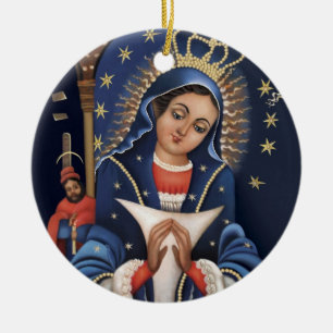 Virgen de la Altagracia Ornamentos Ceramic Tree Decoration
