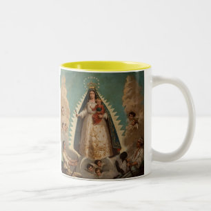 Virgen de La Caridad del Cobre Two-Tone Coffee Mug