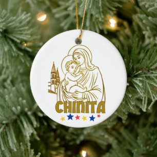 Virgen de la Chinita – Iconic Maracaibo, Venezuela Ceramic Tree Decoration