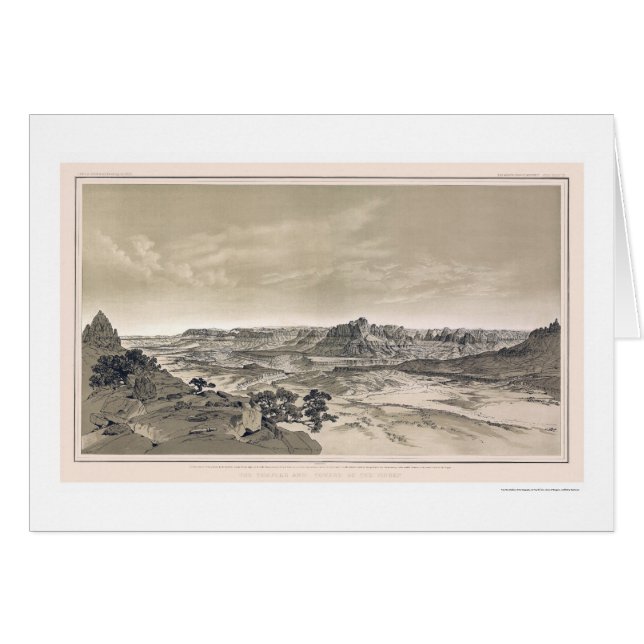 Virgen Grand Canyon Print by Dutton 1882 (Front Horizontal)