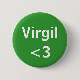 Virgil love 6 cm round badge